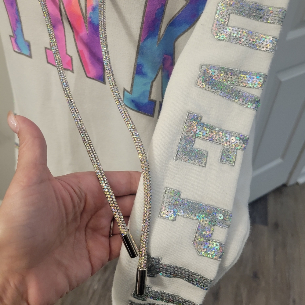VS PINK BLING WATERCOLOR HOODIE - Picture 4 of 10